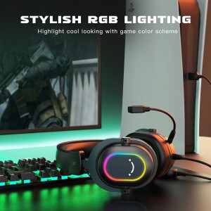 هدست گیمینگ فای فاین مدل AMPLIGAME H6 RGB